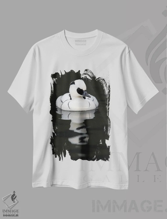 تیشرت سفید طرح دار – تیشرت حیوانات ,اثر میگل لاسا فروشگاه ایماژ