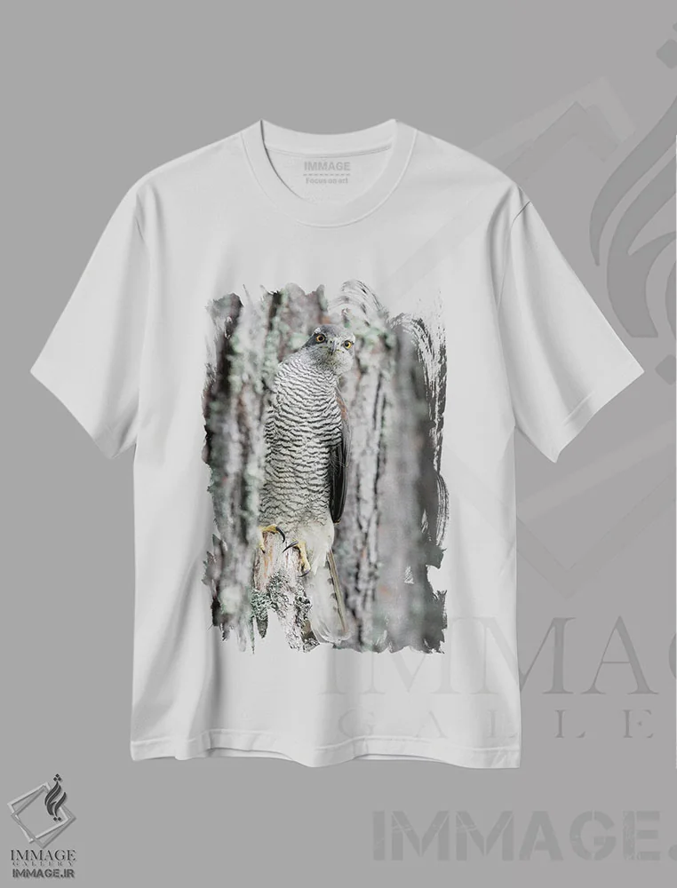 تیشرت سفید طرح دار – تیشرت طبیعت ,اثر میگل لاسا فروشگاه ایماژ
