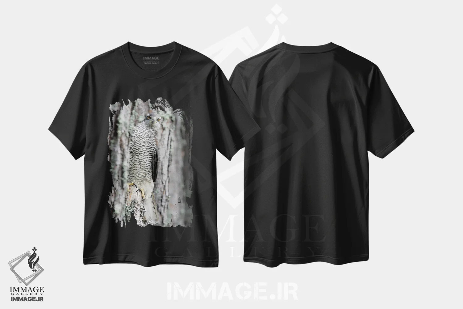 تیشرت مشکی طرح دار – تیشرت طبیعت ,اثر میگل لاسا immage.ir