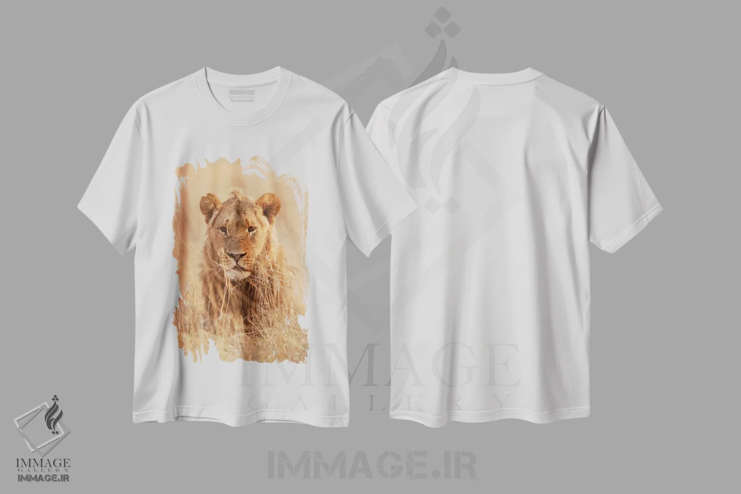 تیشرت سفید طرح دار – تیشرت حیوانات ,اثر میگل لاسا immage.ir