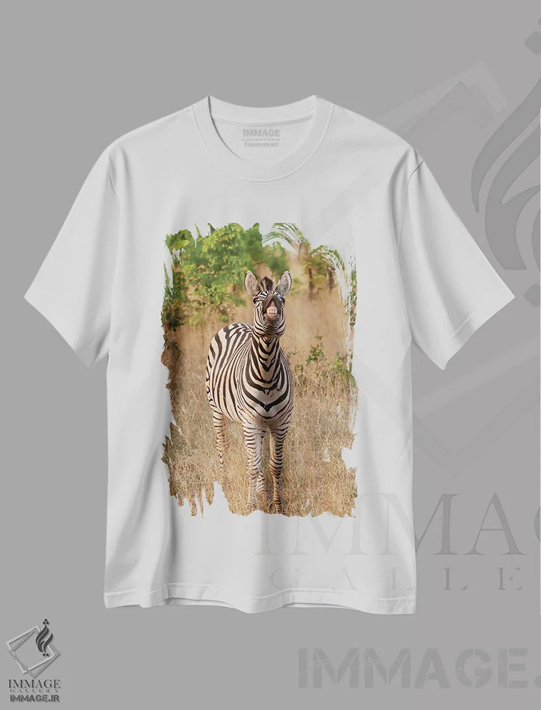 تیشرت سفید طرح دار – تیشرت طبیعت ,اثر میگل لاسا فروشگاه ایماژ