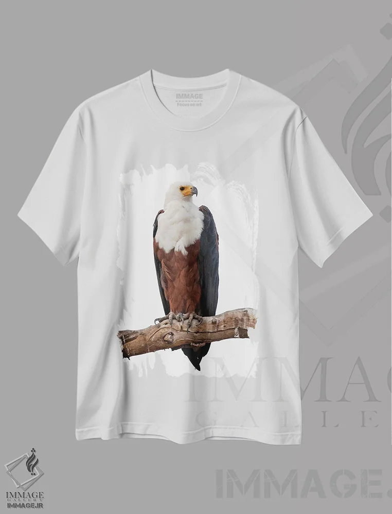 تیشرت سفید طرح دار – تیشرت پرنده ,اثر میگل لاسا immage.ir