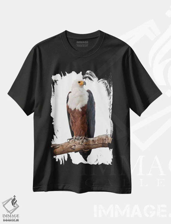 تیشرت مشکی طرح دار – تیشرت پرنده ,اثر میگل لاسا فروشگاه ایماژ