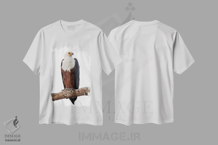 تیشرت سفید طرح دار – تیشرت پرنده ,اثر میگل لاسا immage.ir