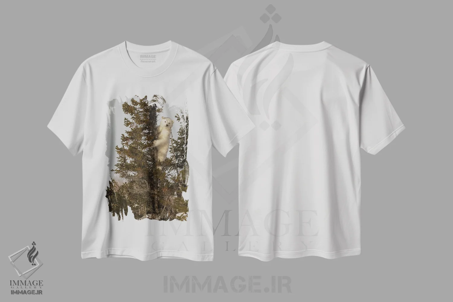 تیشرت سفید طرح دار – تیشرت حیات وحش ,اثر میگل لاسا immage.ir