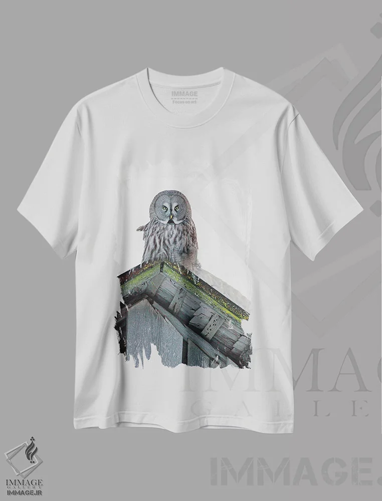 تیشرت سفید طرح دار – تیشرت هنری ,اثر میگل لاسا فروشگاه ایماژ