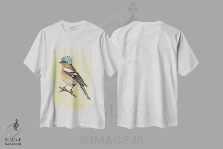 تیشرت سفید طرح دار – تیشرت فانتزی ,سهره معمولی اثر میخائیل ودرنیکوف فروشگاه ایماژ