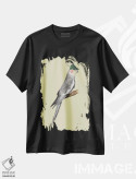 تیشرت مشکی طرح دار – تیشرت حیوانات ,کاکاتیل اثر میخائیل ودرنیکوف فروشگاه ایماژ