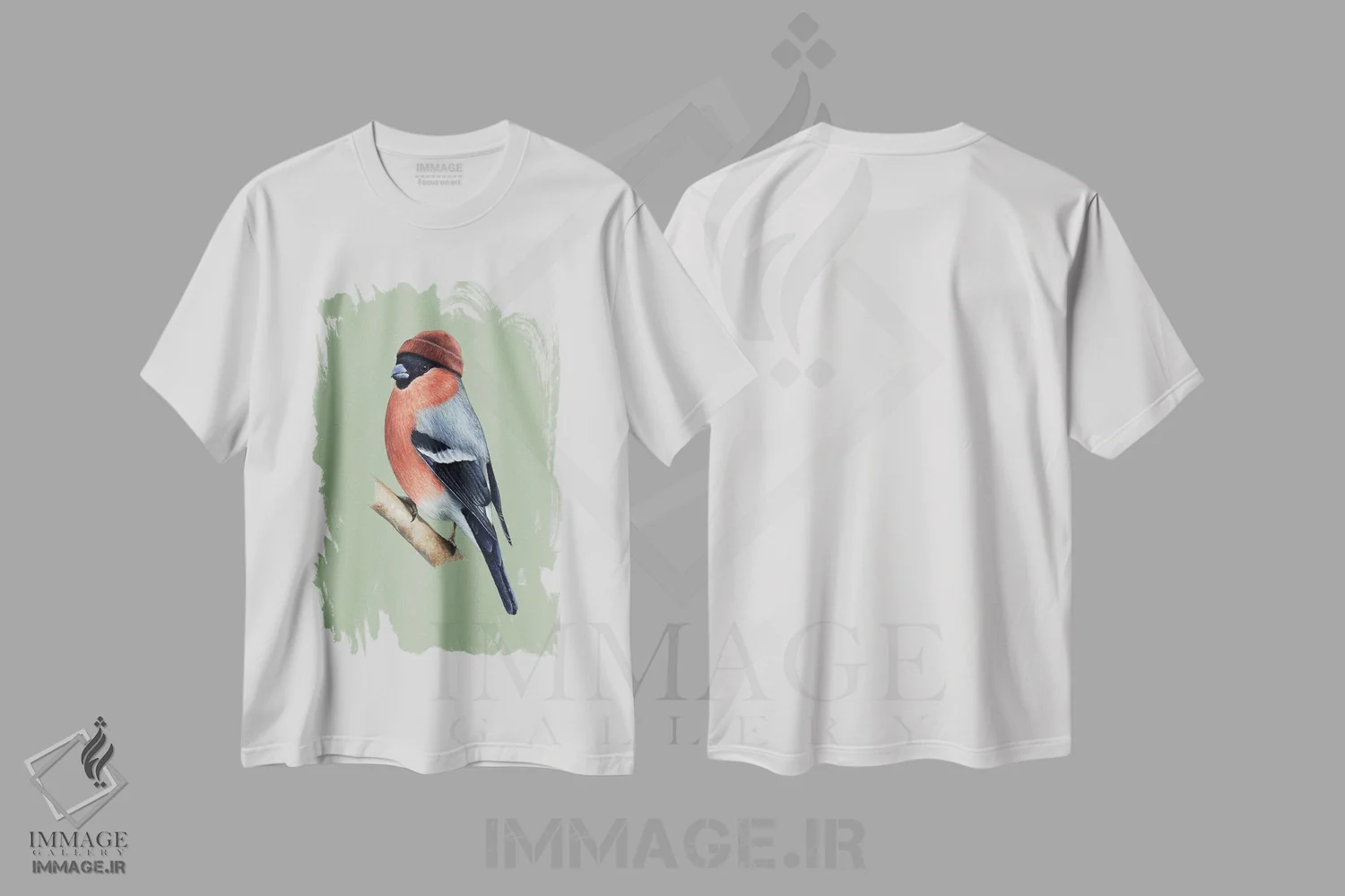 تیشرت سفید طرح دار – تیشرت طبیعت ,کبودعقابی اوراسیایی اثر میخائیل ودرنیکوف immage.ir