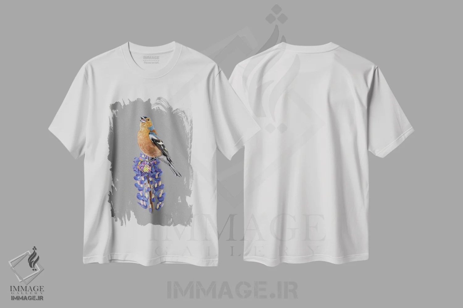 تیشرت سفید طرح دار – تیشرت هنری ,"ساسک معمولی" اثر میخائیل ودرنیکوف immage.ir