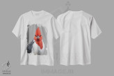 تیشرت سفید طرح دار – تیشرت هنری ,"کاردینال تاج سرخ" اثر میخائیل ودرنیکوف immage.ir