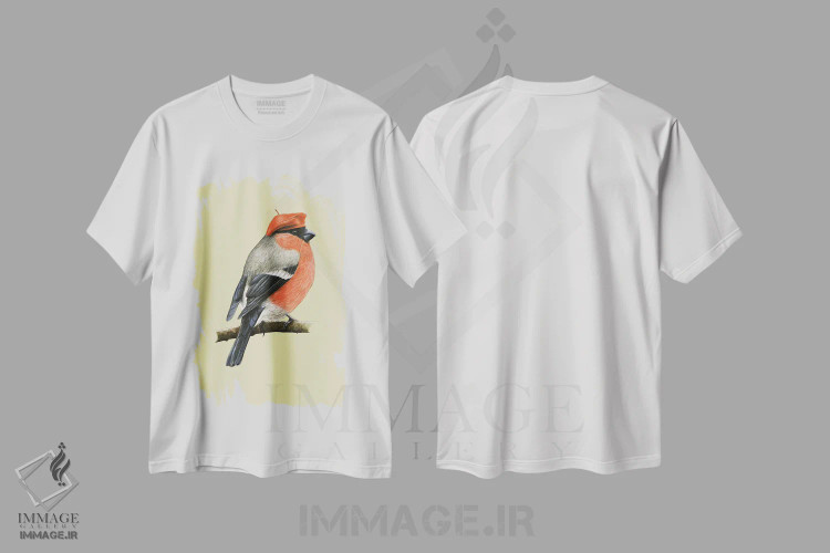 تیشرت سفید طرح دار – تیشرت هنری ,"سسک اروپایی" اثر میخائیل ودرنیکوف immage.ir