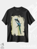 تیشرت مشکی طرح دار – تیشرت طبیعت ,"زاغ" اثر میخائیل ودرنیکوف immage.ir