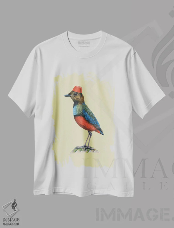 تیشرت سفید طرح دار – تیشرت طبیعت ,"پیتای فیلیپینی" اثر میخائیل ودرنیکوف فروشگاه ایماژ