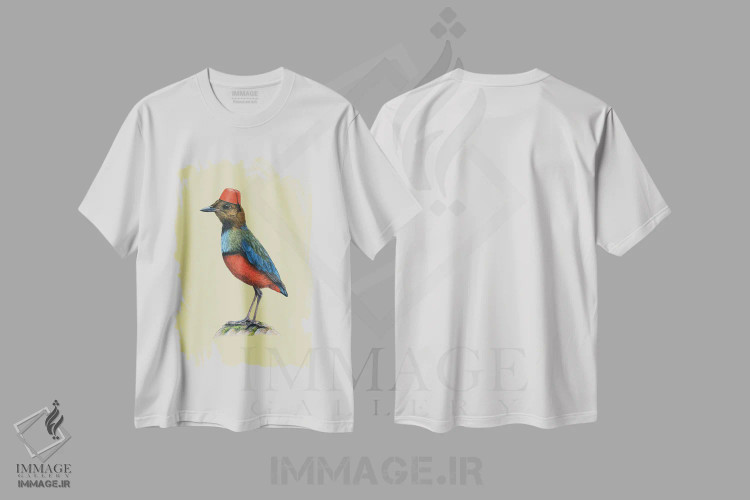 تیشرت سفید طرح دار – تیشرت طبیعت ,"پیتای فیلیپینی" اثر میخائیل ودرنیکوف فروشگاه ایماژ