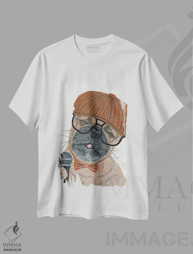 تیشرت سفید طرح دار – تیشرت طنز حیوانات ,ترانه مردمش اثر ملیسا سایمونز فروشگاه ایماژ