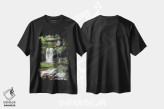 تیشرت مشکی طرح دار – تیشرت طبیعت؛تیشرت منظره ,آبشار الاکالا غربی اثر آلن ماچروویچ فروشگاه ایماژ
