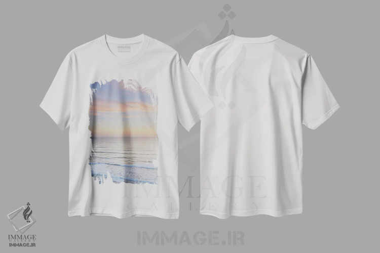 تیشرت سفید طرح دار – تیشرت طبیعت ,غروب در ساحل ردوودز شمال کالیفرنیا از دیدگاه ویستا پوینت، پارک ایالتی دل نورت کوست ردوودز، کالیفرنیا اثر آلن ماچروویچ immage.ir