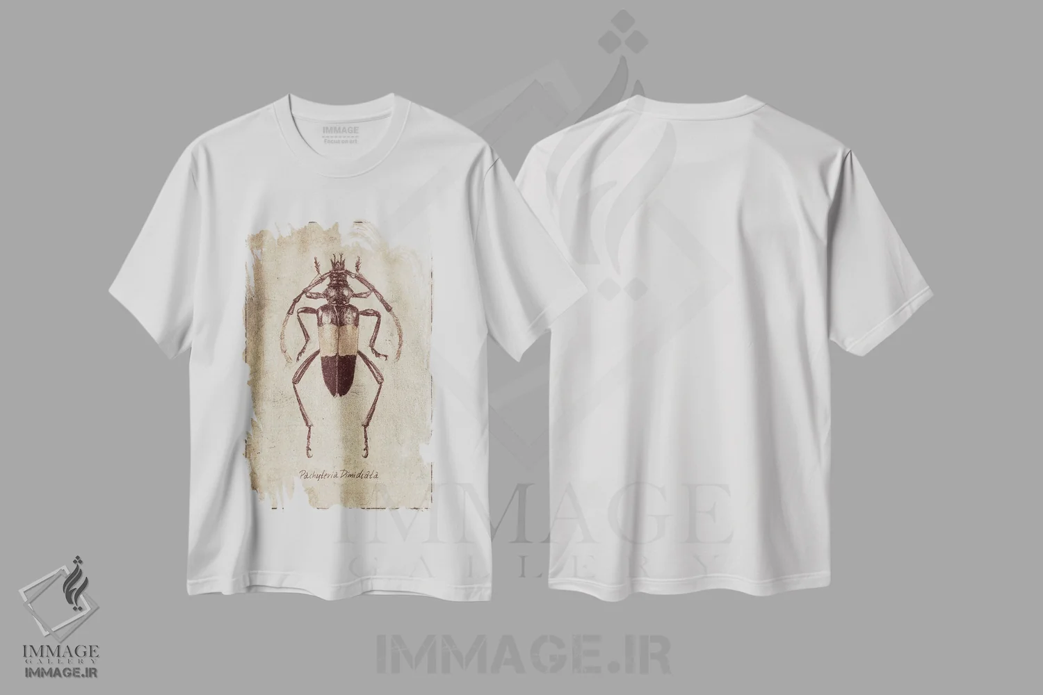تیشرت سفید طرح دار – تیشرت طبیعت ,پاکیتریا دی میدیاتا اثر مایک کوبو immage.ir