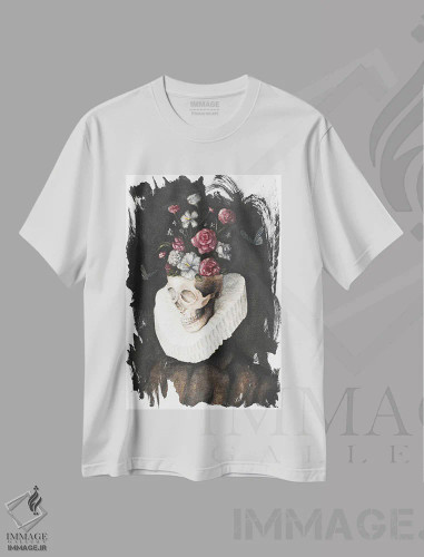 تیشرت سفید طرح دار – تیشرت هنری ,آماده جنگ نیستم اثر مایک کوبو فروشگاه ایماژ