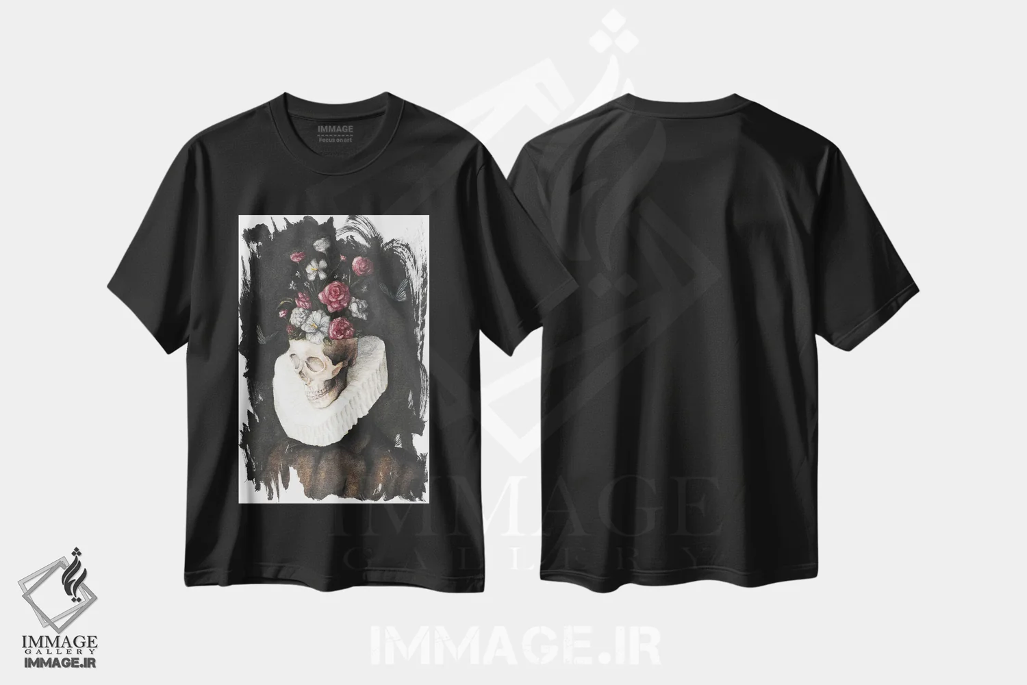 تیشرت مشکی طرح دار – تیشرت هنری ,آماده جنگ نیستم اثر مایک کوبو immage.ir