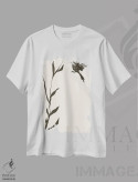 تیشرت سفید طرح دار – تیشرت طبیعت ,"پرنده" اثر مایک کوبو فروشگاه ایماژ