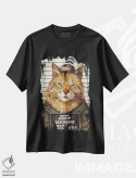 تیشرت مشکی طرح دار – تیشرت حیوانات ,"مجازات کننده مین" اثر مایک کوبو immage.ir