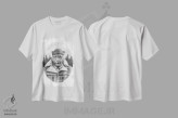 تیشرت سفید طرح دار – تیشرت حیوانات ,"جنگلبان" اثر مایک کوبو immage.ir