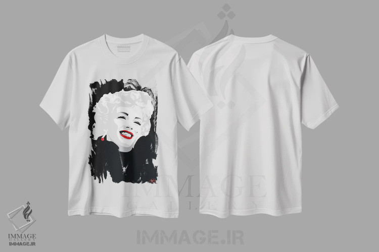تیشرت سفید طرح دار – تیشرت سینمایی ,"میکی مارلین" اثر میکی immage.ir