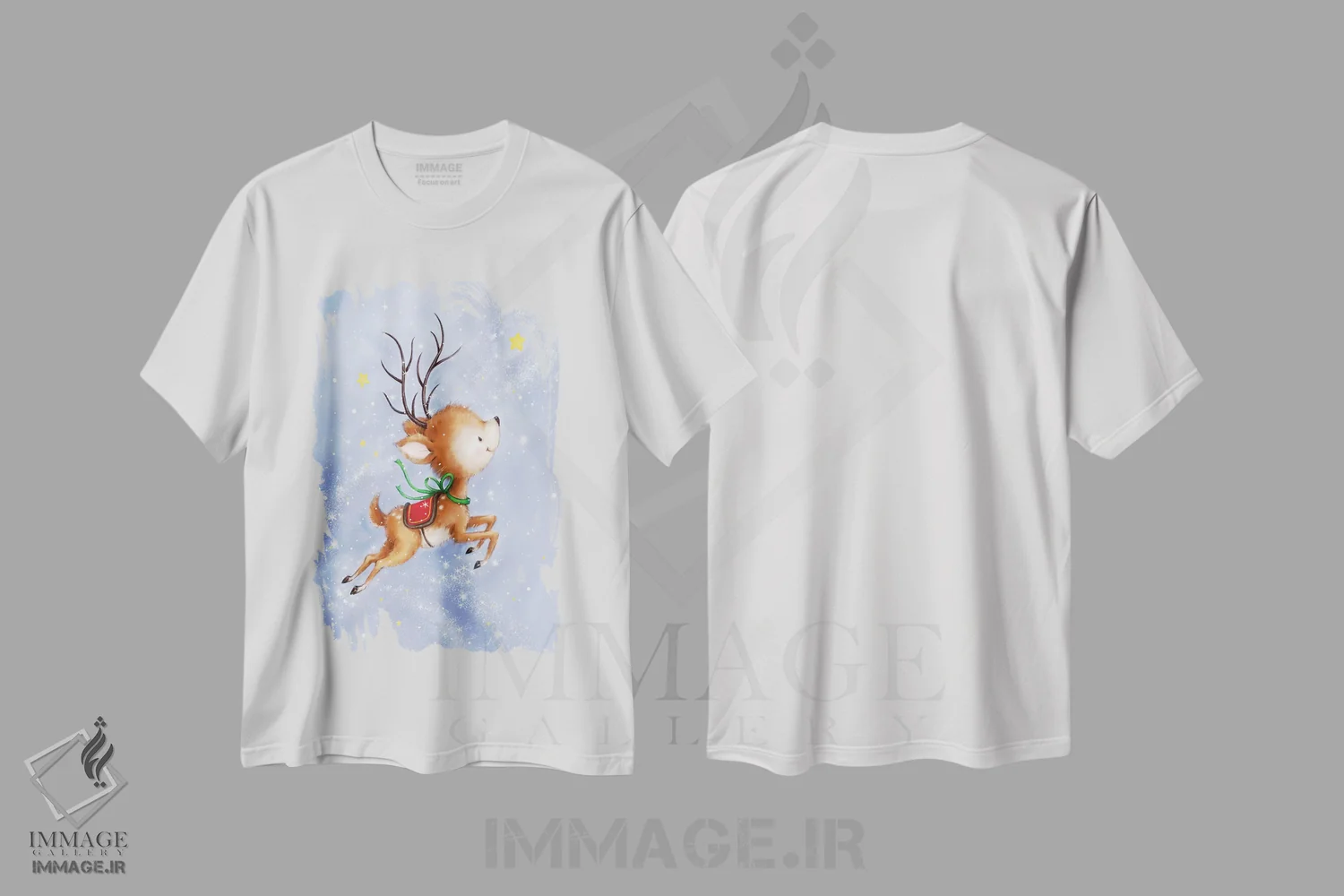 تیشرت سفید طرح دار – تیشرت فصلی ,"رودلف پرنده" اثر ماکیکو فروشگاه ایماژ