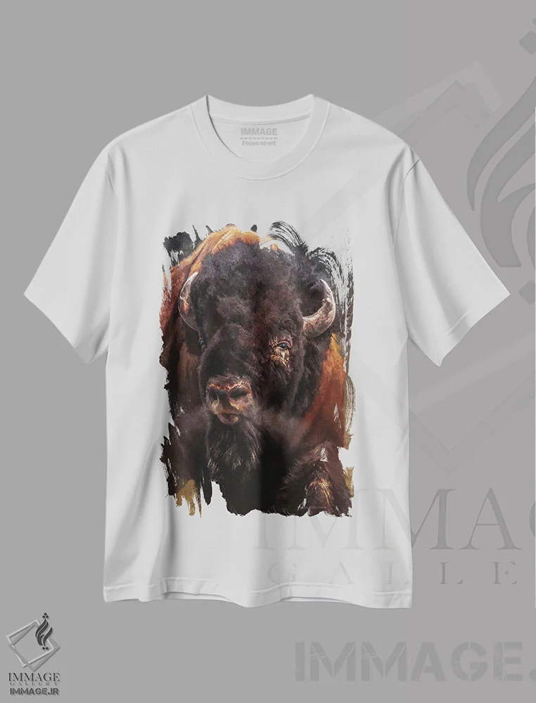 تیشرت سفید طرح دار – تیشرت اسپرت هنری ,حرکت پرشتاب اثر مارک مک کِنا immage.ir