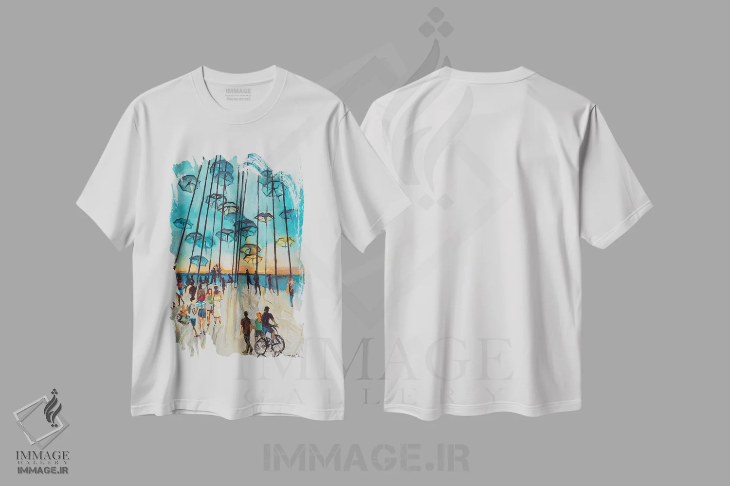 تیشرت سفید طرح دار – تیشرت شهری ,رویای تسالونیکی اثر مارینا کوتسو سپیرو فروشگاه ایماژ