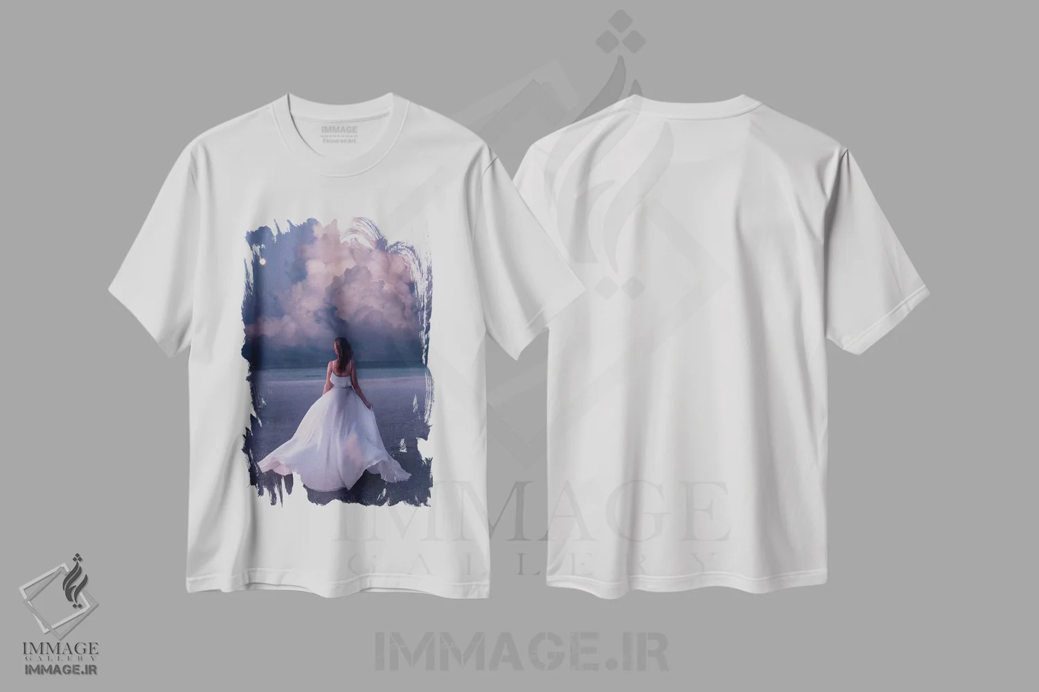 تیشرت سفید طرح دار – تیشرت سوررئالیستی ,رویا در هواست اثر هوبوپیبا immage.ir