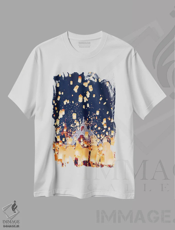 تیشرت سفید طرح دار – تیشرت انگیزشی ,وقتی رویاها به حقیقت می پیوندند اثر هوبوپیبا فروشگاه ایماژ