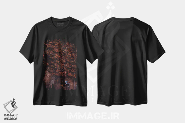 تیشرت مشکی طرح دار – تیشرت گرافیکی ,وحدت اثر هوبوپیبا فروشگاه ایماژ