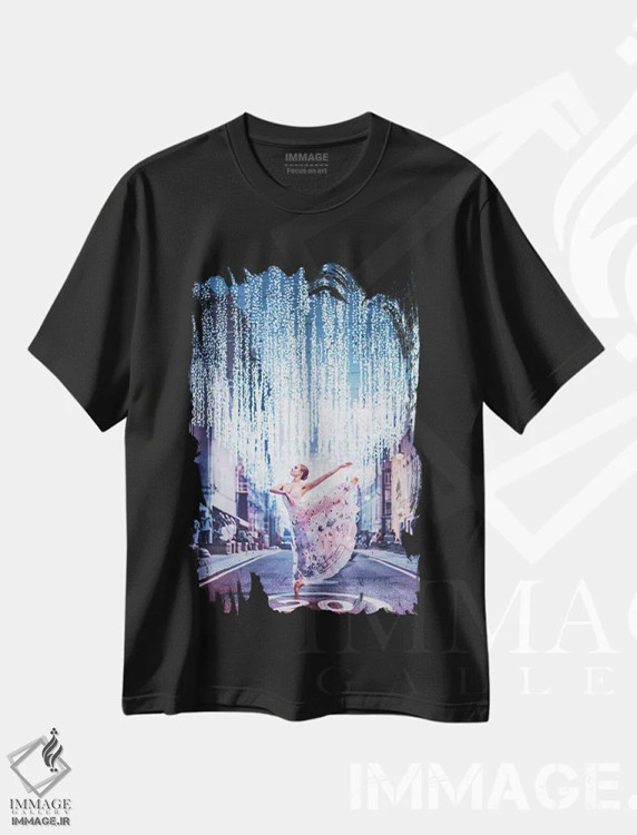 تیشرت مشکی طرح دار – تیشرت رقص ,همیشه بیست در مسکو اثر هوبوپیبا immage.ir