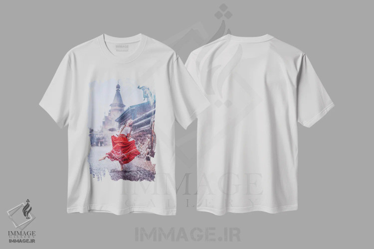 تیشرت سفید طرح دار – تیشرت زنانه ,شادی واقعی و خالص تابستانی اثر هوبوپیبا فروشگاه ایماژ