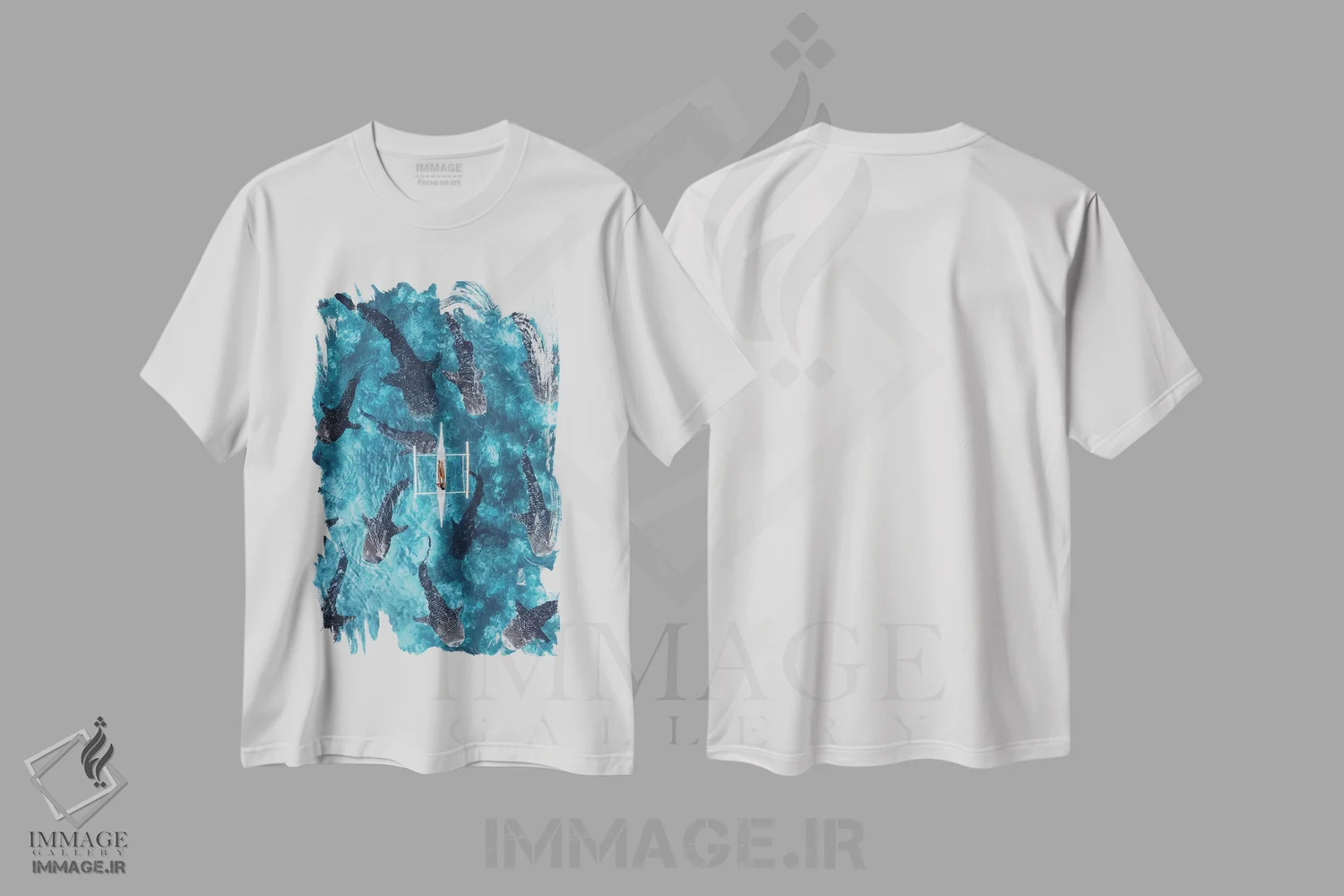 تیشرت سفید طرح دار – تیشرت طبیعت ,کیهان من اثر هوبوپیبا immage.ir