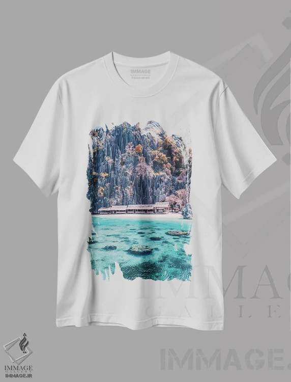 تیشرت سفید طرح دار – تیشرت طبیعت ,به فیلیپین خوش آمدید اثر هوبوپیبا immage.ir