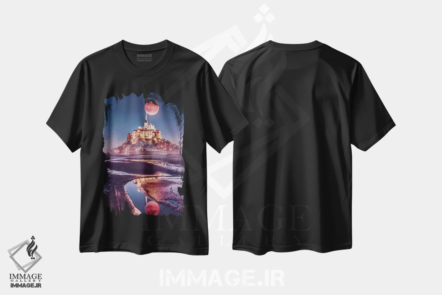 تیشرت مشکی طرح دار – تیشرت هنری ,عکس روی ترندها اثر هوبوپیبا فروشگاه ایماژ