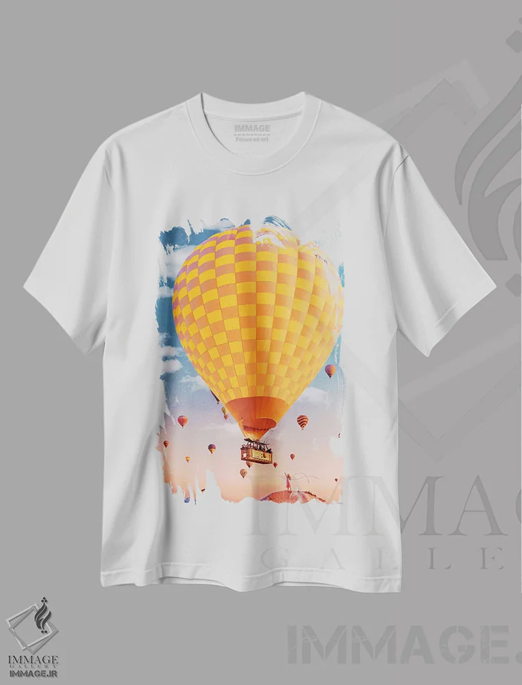 تیشرت سفید طرح دار – تیشرت فانتزی ,منتظر پرواز من باش اثر هوبوپیبا immage.ir