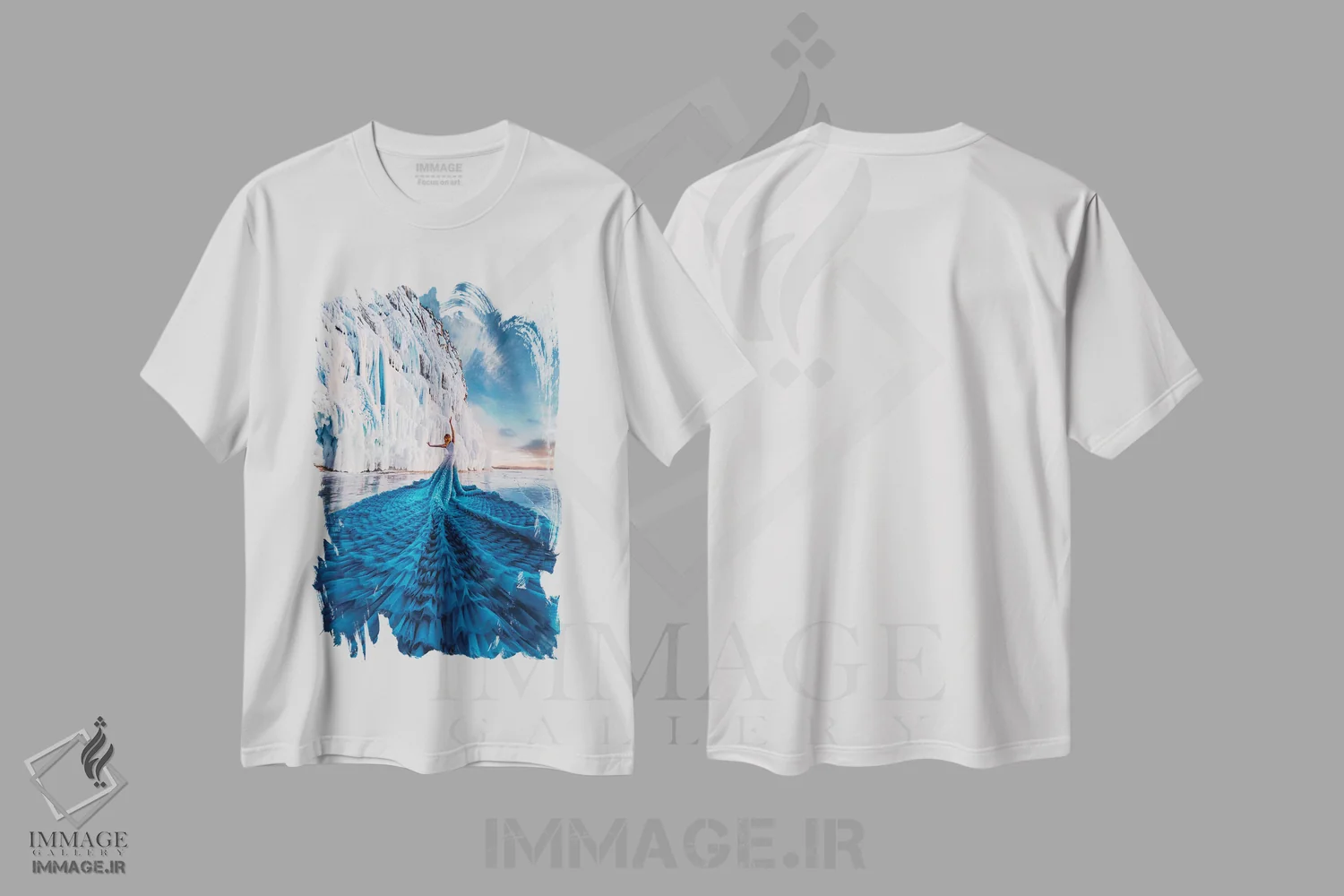 تیشرت سفید طرح دار – تیشرت طبیعت ,"بهار در راه است" اثر هوبوپیبا immage.ir