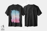 تیشرت مشکی طرح دار – تیشرت فانتزی ,"جایی که پری ها زندگی می کنند" اثر هوبوپیبا فروشگاه ایماژ