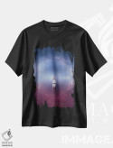 تیشرت مشکی طرح دار – تیشرت فضایی ,"کهکشان در ماه ژوئیه" اثر هوبوپیبا immage.ir