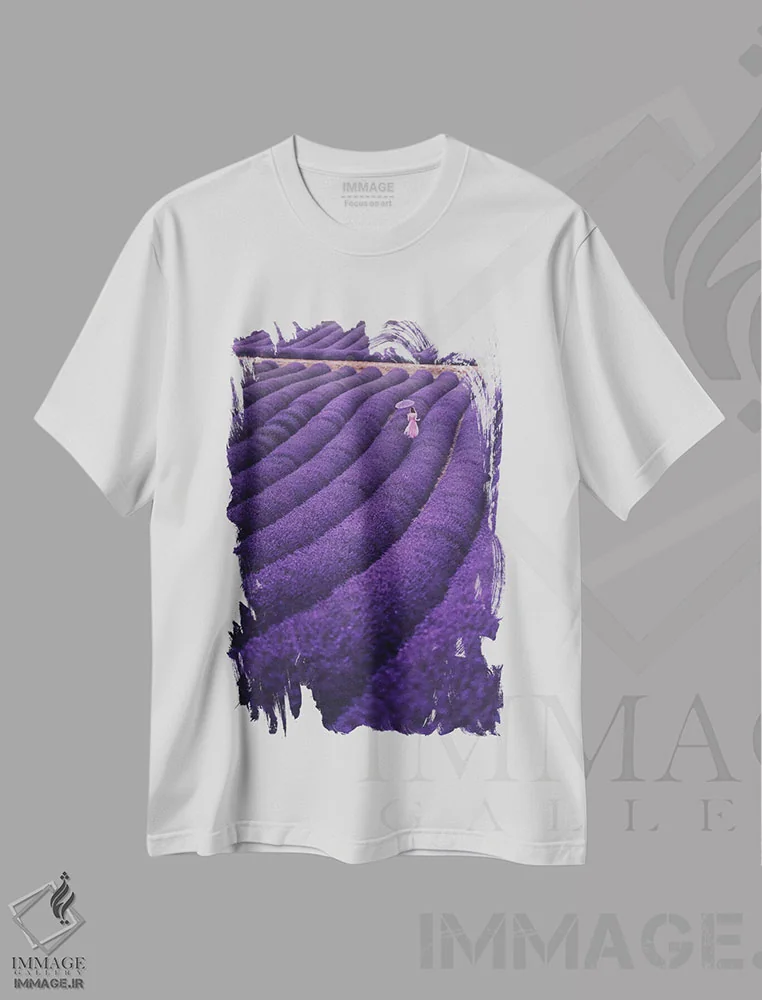 تیشرت سفید طرح دار – تیشرت گل ,"خواب های اسطوخودوس" اثر هوبوپیبا فروشگاه ایماژ
