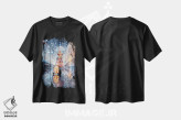 تیشرت مشکی طرح دار – تیشرت هنری ,"جادو در چمدان" اثر هوبوپیبا immage.ir