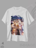 تیشرت سفید طرح دار – تیشرت شهری ,"پراگ مه آلود و جادویی" اثر هوبوپیبا immage.ir