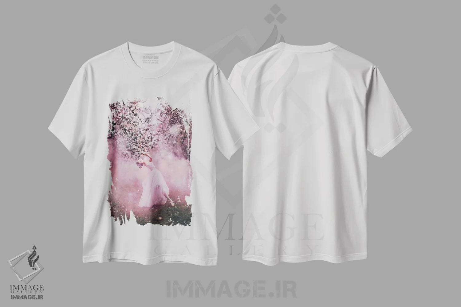 تیشرت سفید طرح دار – تیشرت فانتزی ,"تابستان روسی" اثر هوبوپیبا فروشگاه ایماژ
