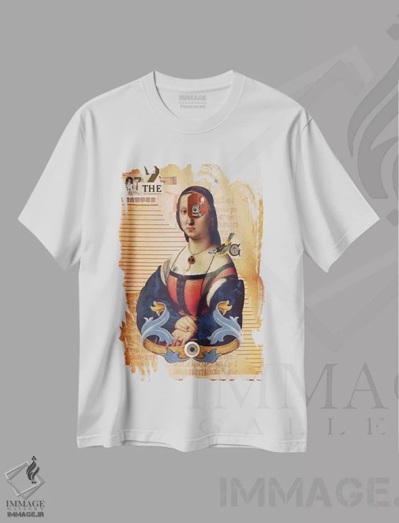 تیشرت سفید طرح دار – تیشرت فانتزی ,"درون ذهن تو" اثر مارسل لیسبوا فروشگاه ایماژ