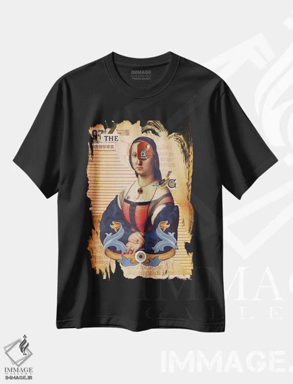 تیشرت مشکی طرح دار – تیشرت فانتزی ,"درون ذهن تو" اثر مارسل لیسبوا immage.ir